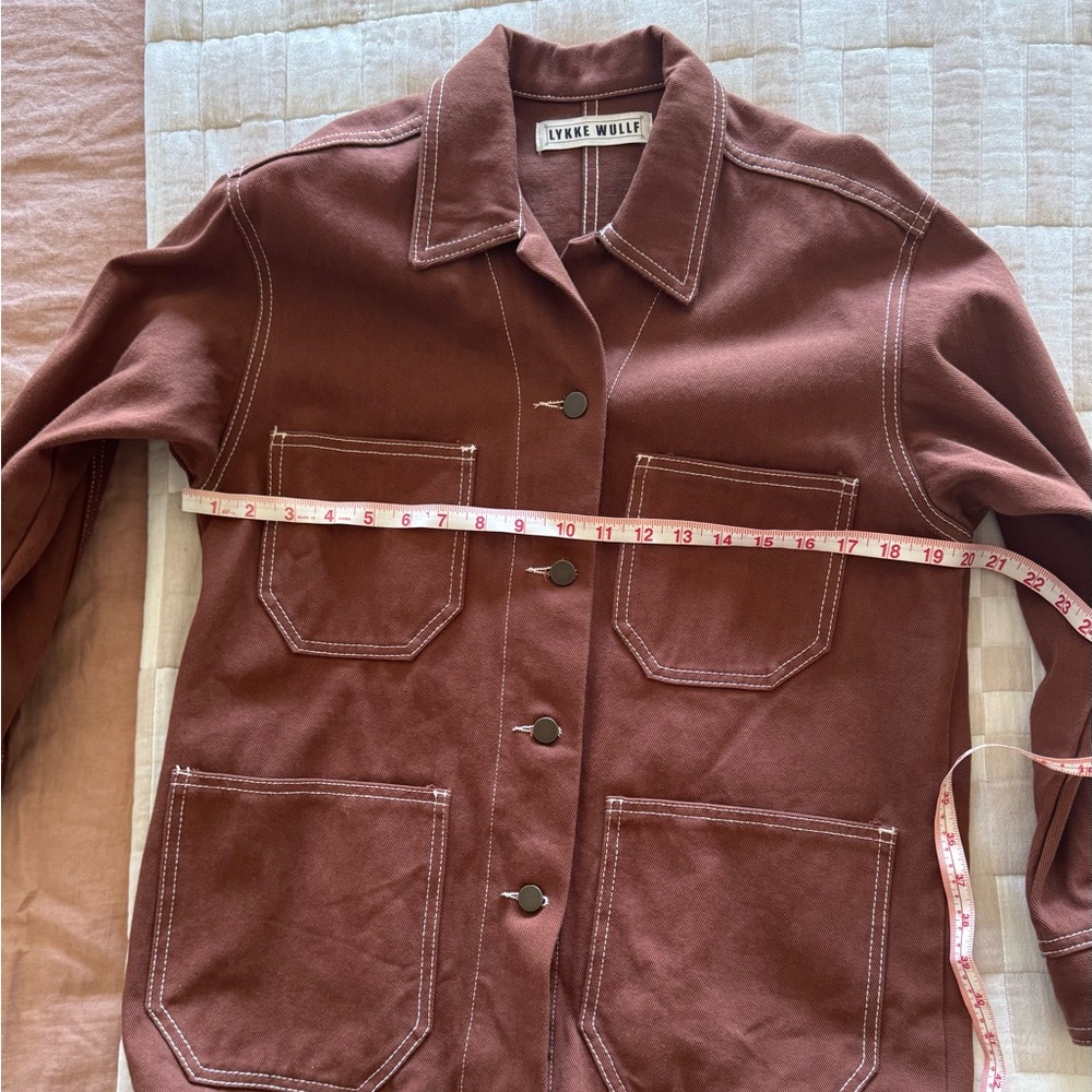 Lykke Wullf Brown Denim Chore Jacket
